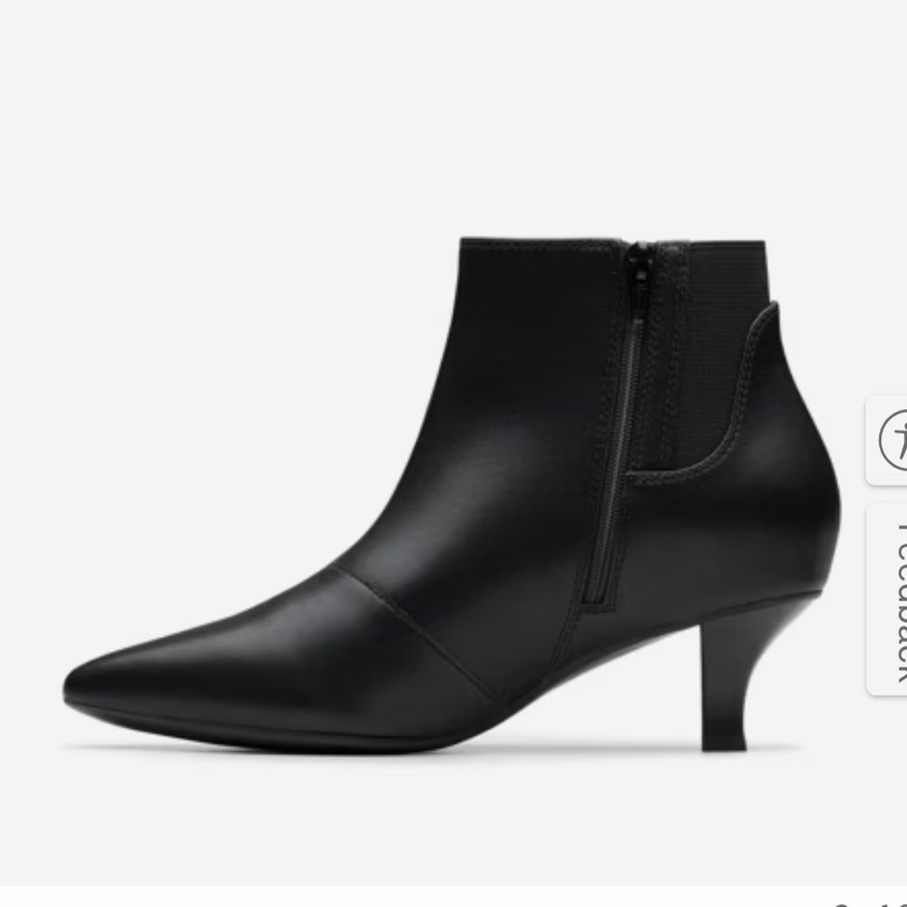 Clark’s Erin Kipley black bootie, gently used sz 11 - Picture 5 of 15
